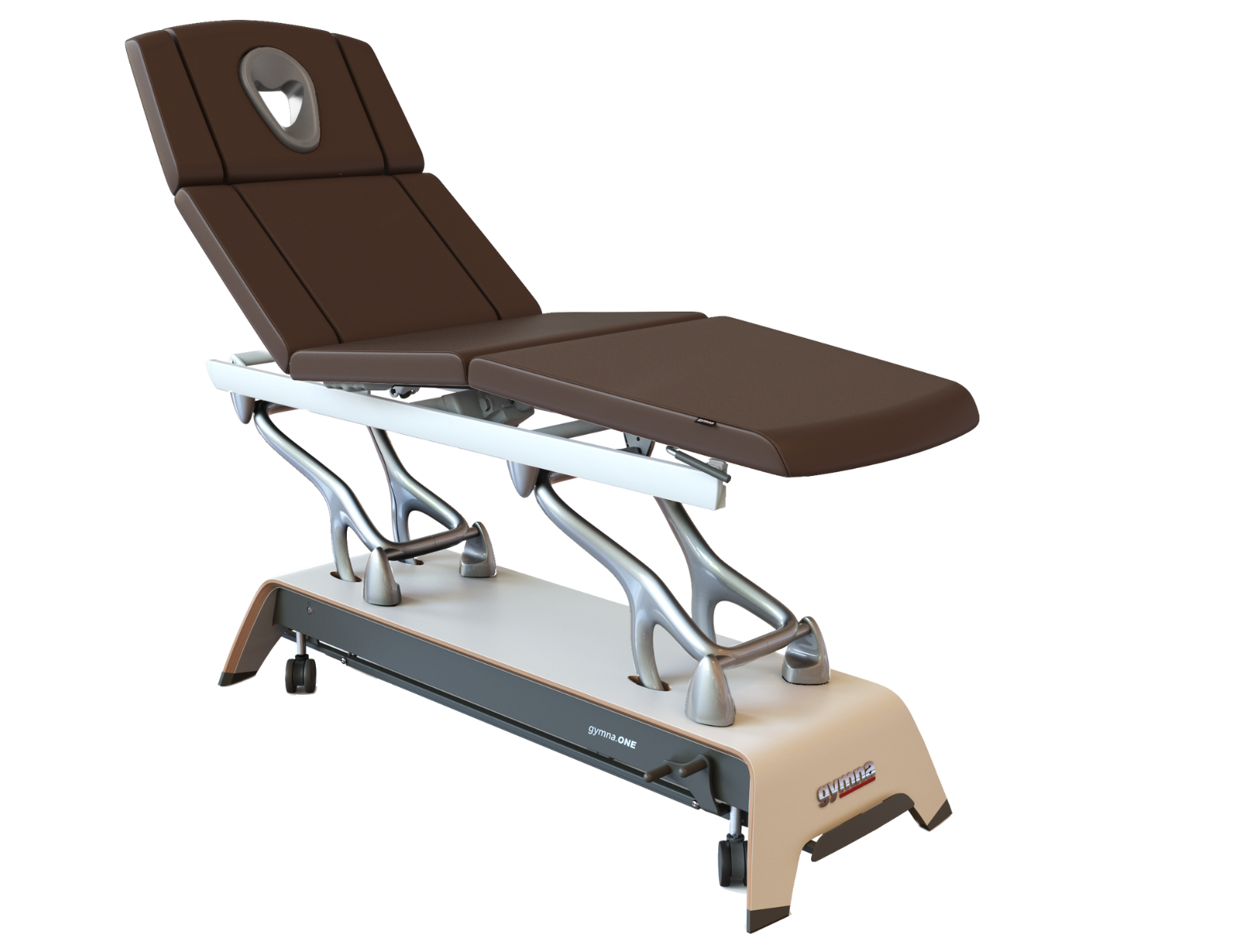 gymna.ONE Q8, Blanc/Argent - Dark Chocolate