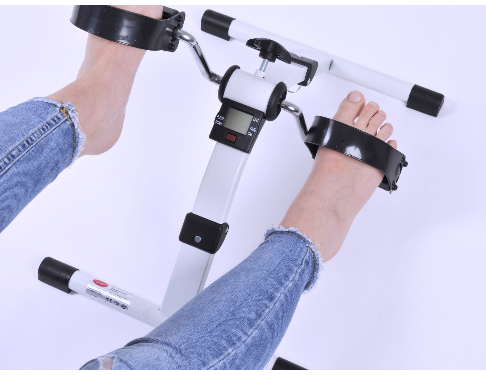 Stoelfiets met display - opvouwbare oefenfiets voor armen en benen