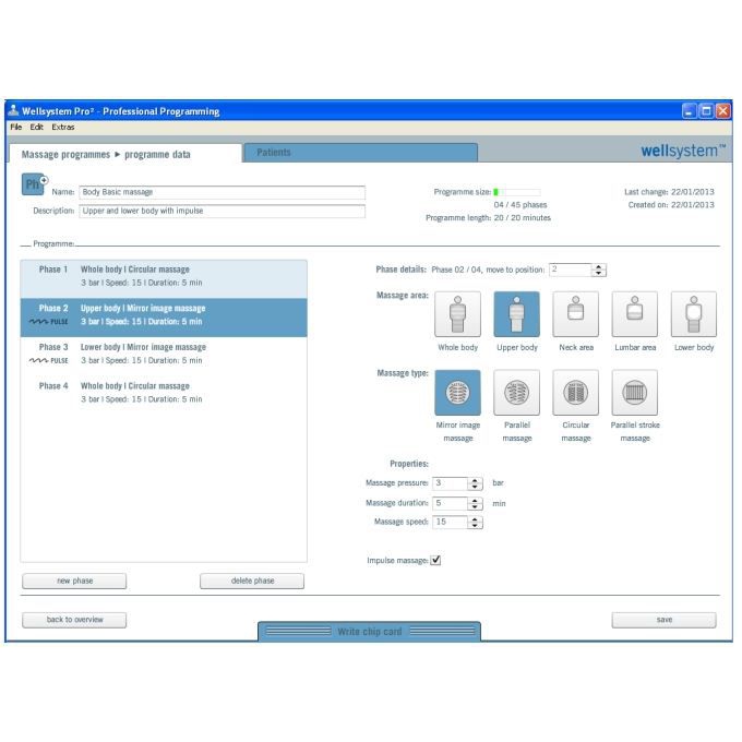 Wellsystem Pro² logiciel, incl. lecteur carte à puce