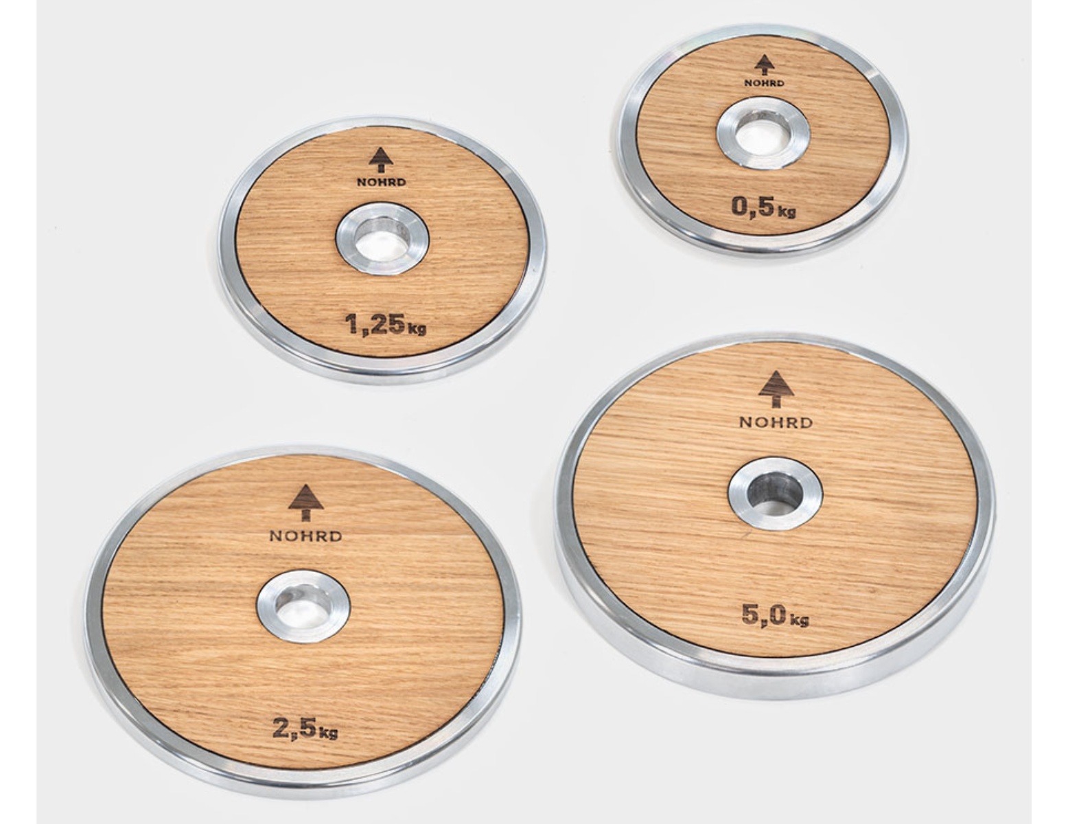 Nohrd Weightplates set - 2 x 0,5 kg - chêne