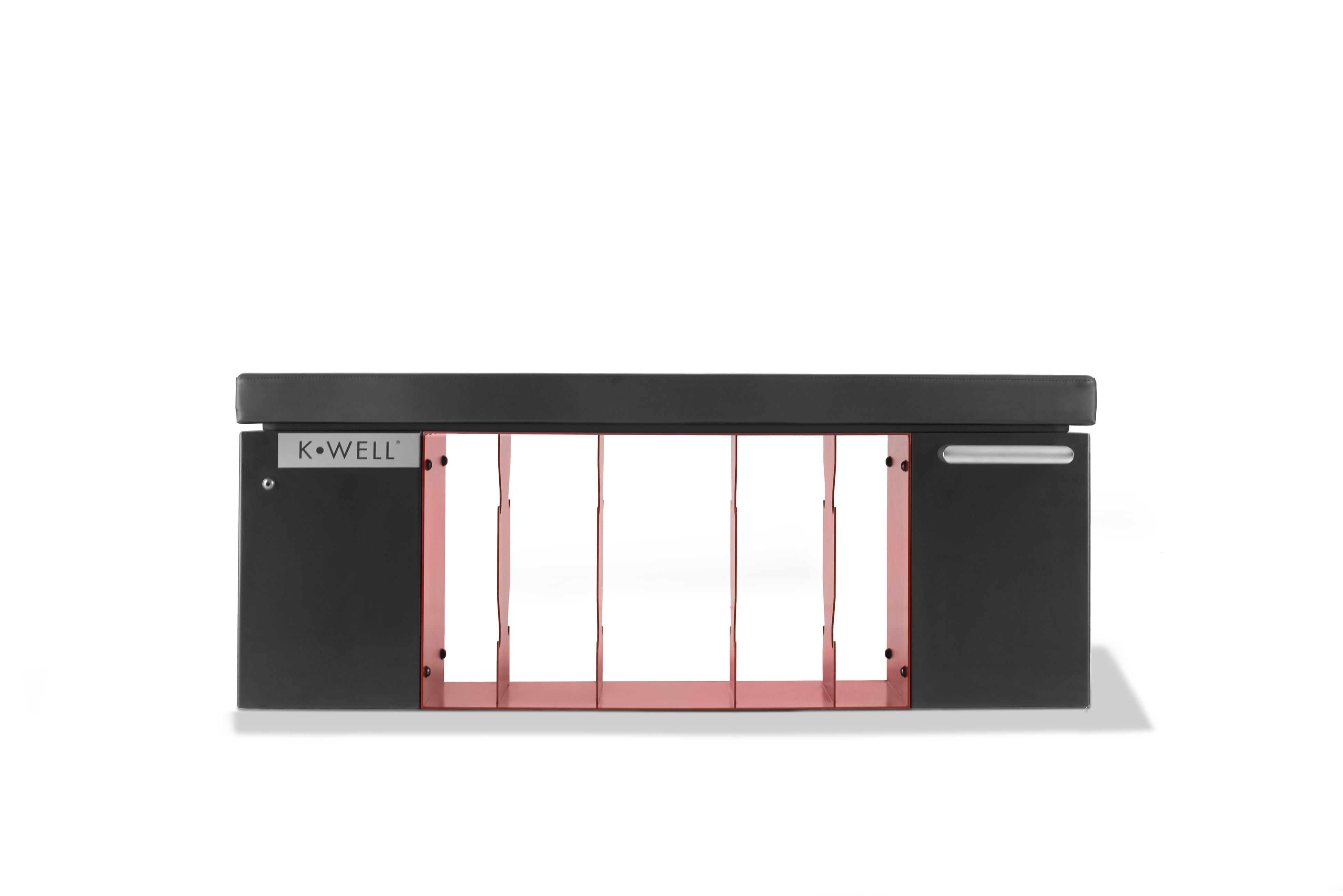 Kwell Iron Bench - zwart/rood - excl. accessoires