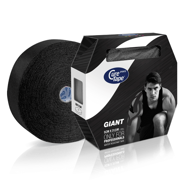 CureTape Sports Giant kinésiotape - 5 cm x 31,5 m - noir