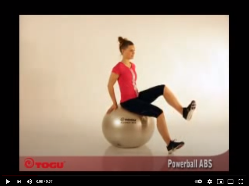 Togu Powerball ABS - 45 cm - ballon siège -argent