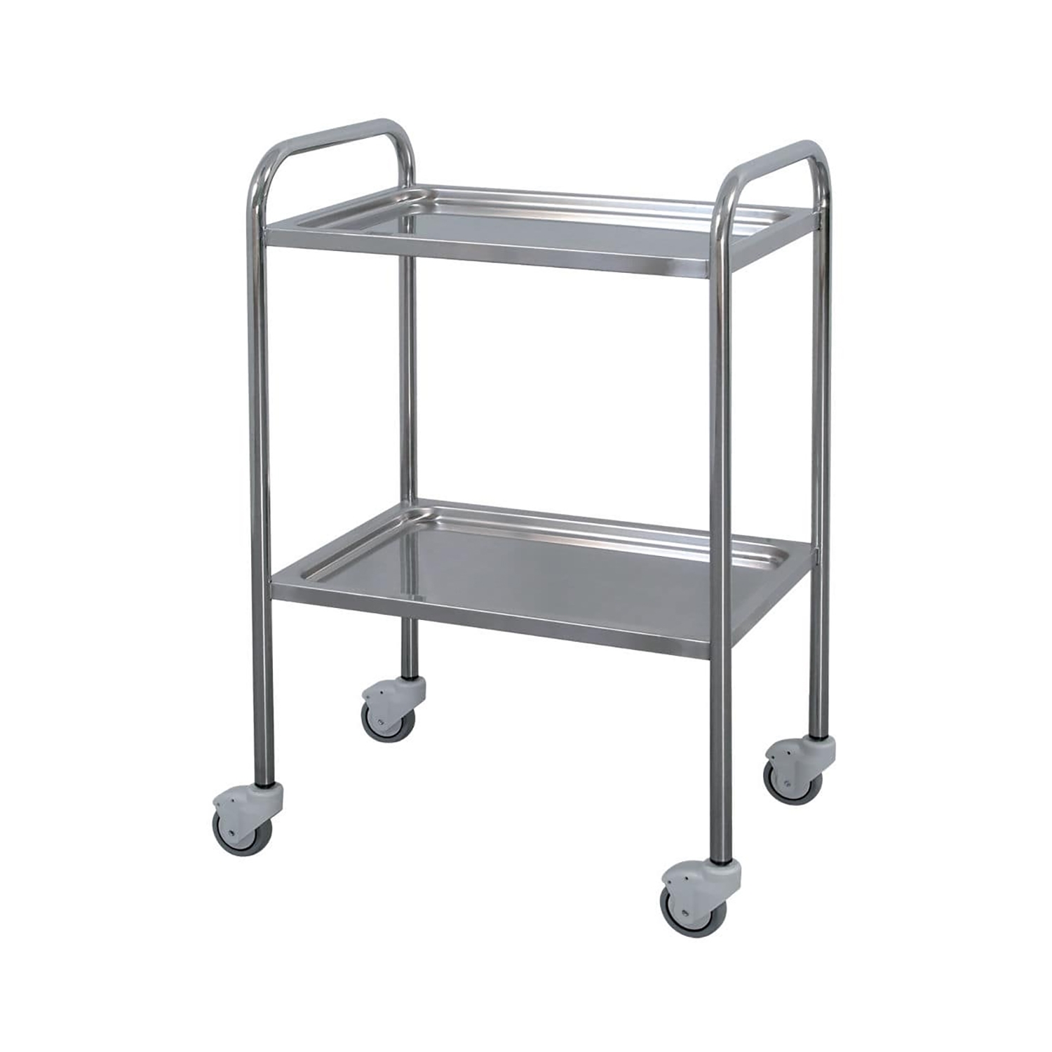 Promotal table roulante 2 couches inox - 60 x 40 cm