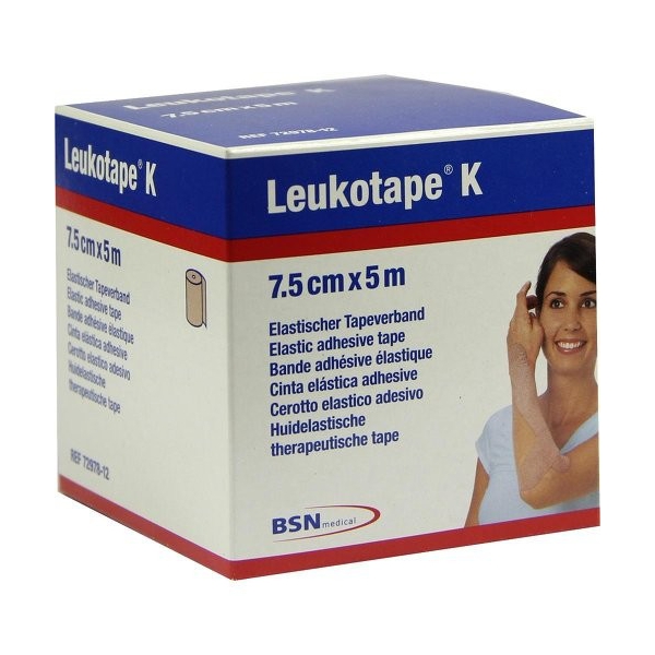 Leukotape K - tape kinésiologique - 7,5 cm x 5 m - couleur chair