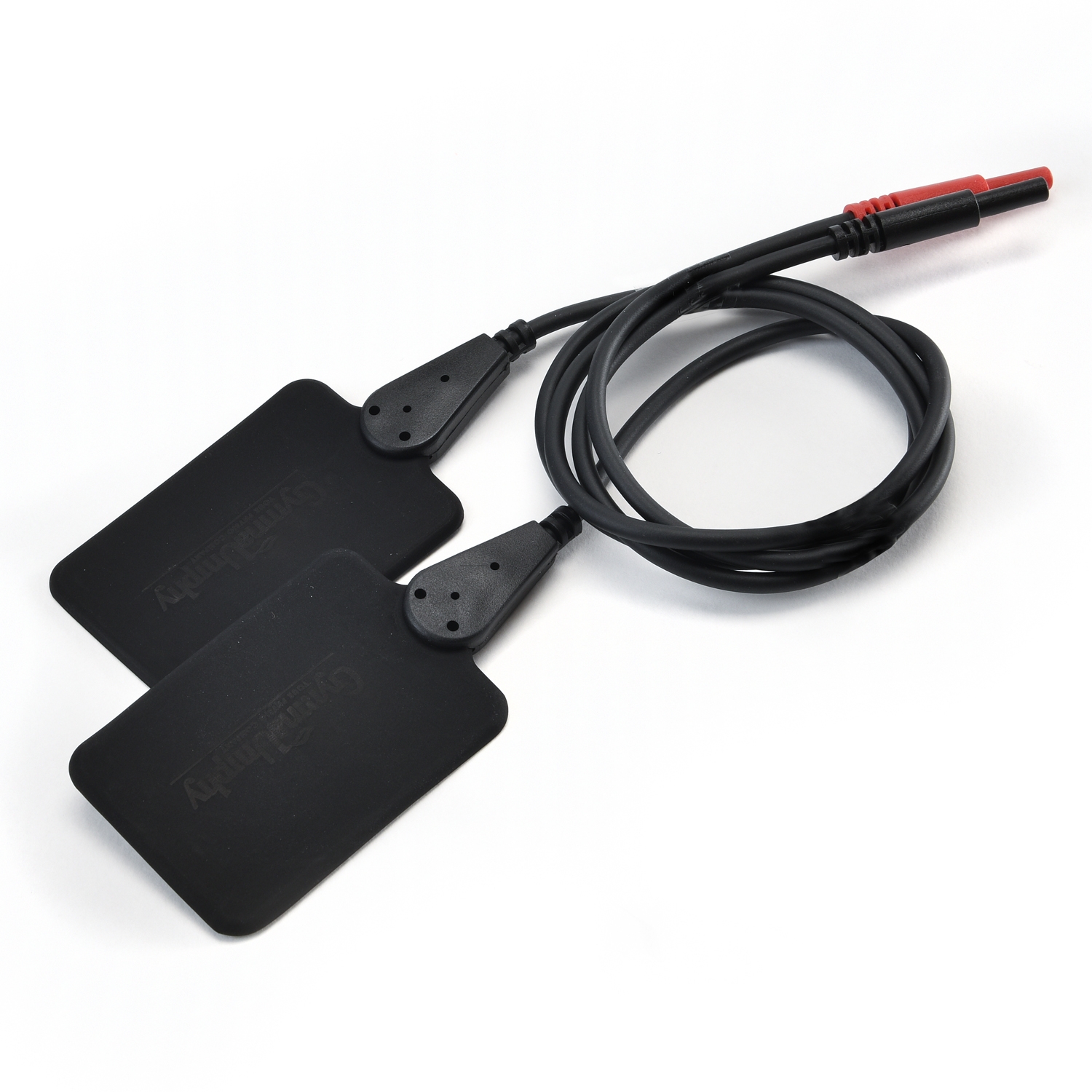 Elektrode rubber - 4 x 6 cm, plug 2 mm (2 st)