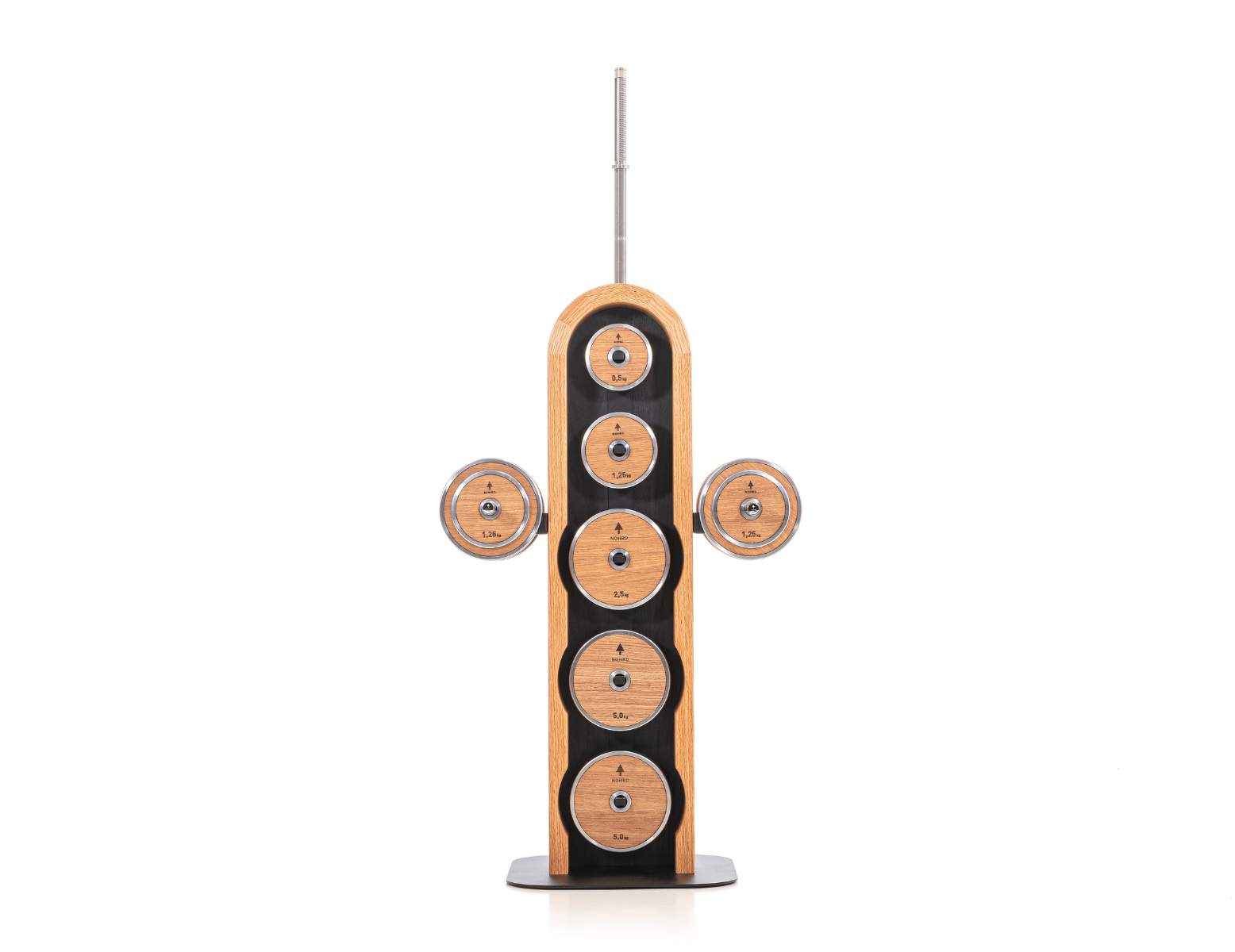 Nohrd Gewichtsschijven toren - complete set - eiken