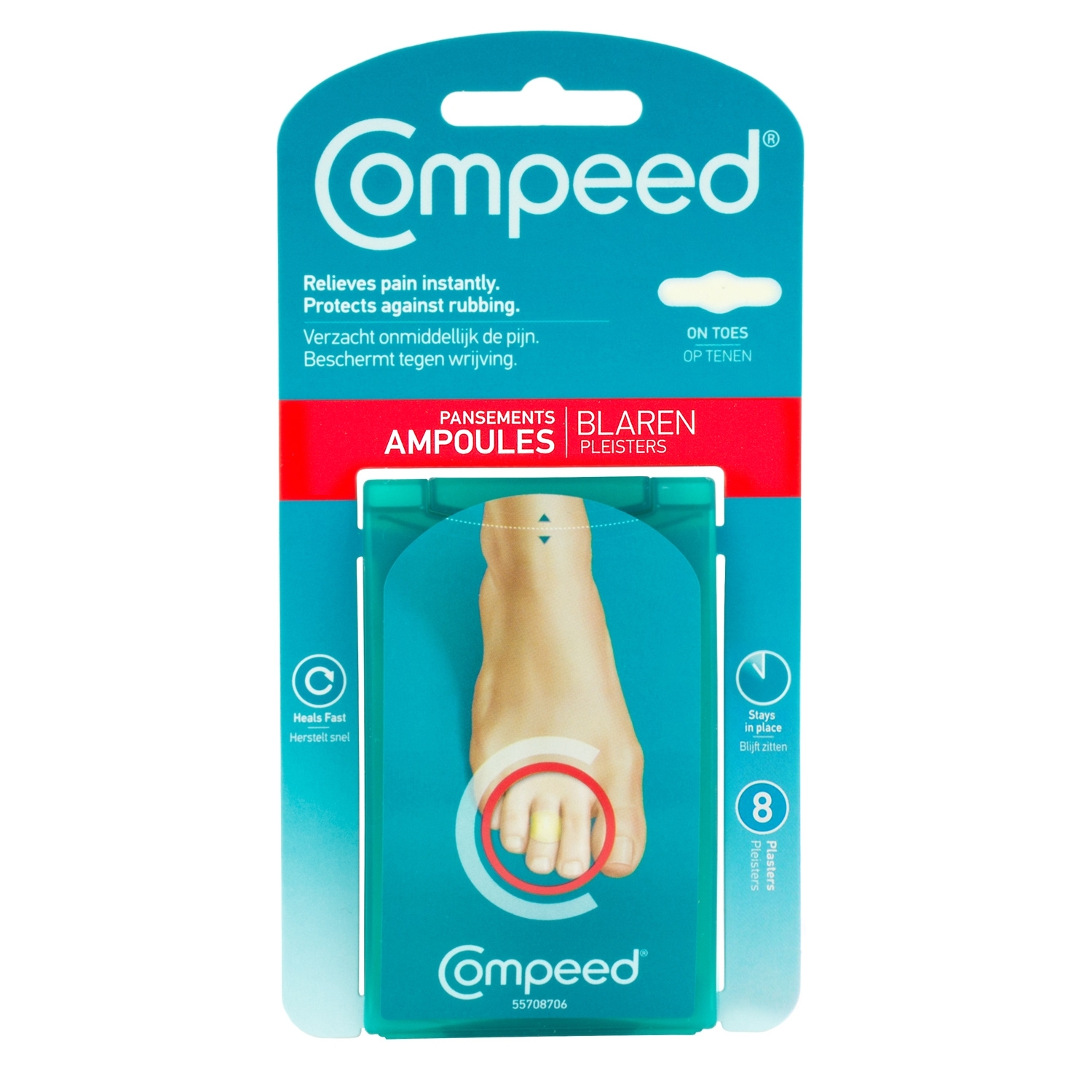 Compeed blaren op tenen (8 st)