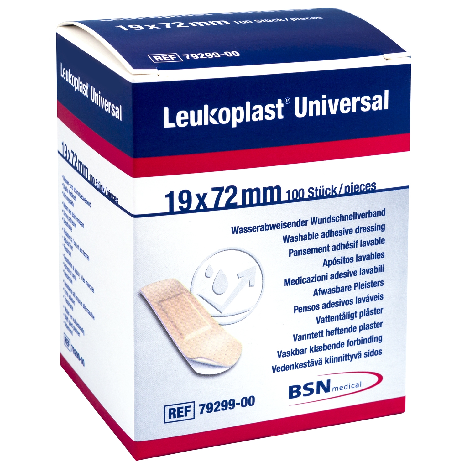 Leukoplast universal - 19 x 72 mm (100 pcs)