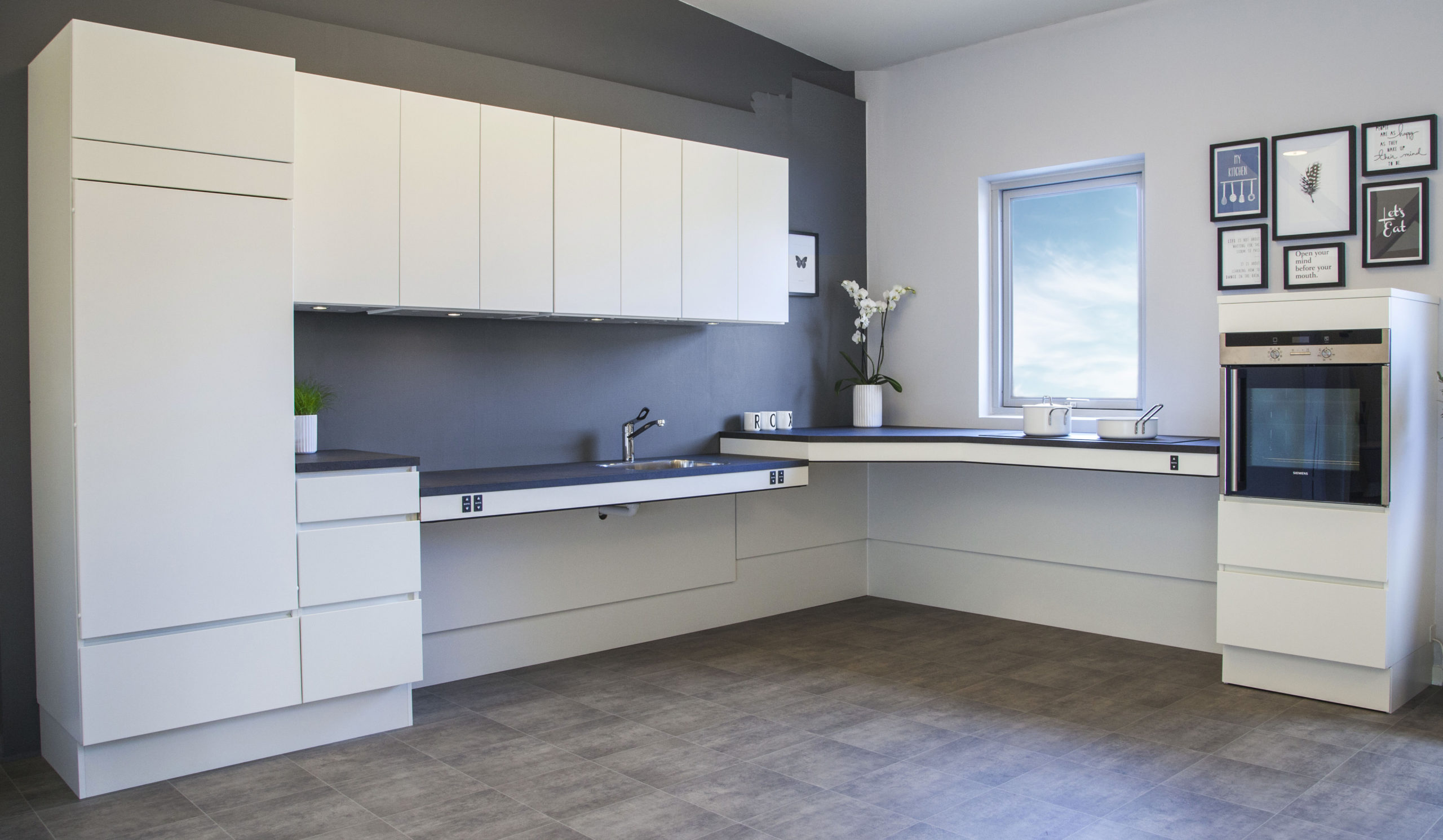 FlexiElectric hoog-laagframe voor werkblad 