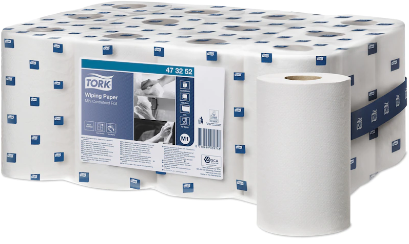 Tork opveegpapier M1 mini - 1 laag - rol 19,8 cm x 120 m (12 st)