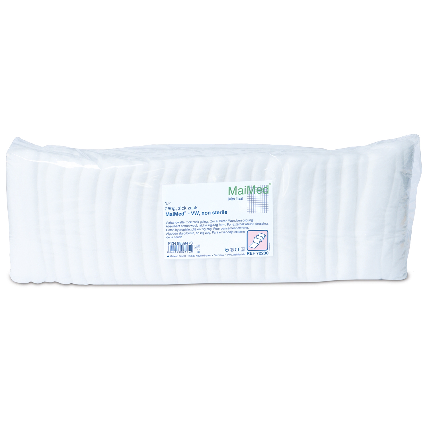 Ouate zig zag coton - 250 g