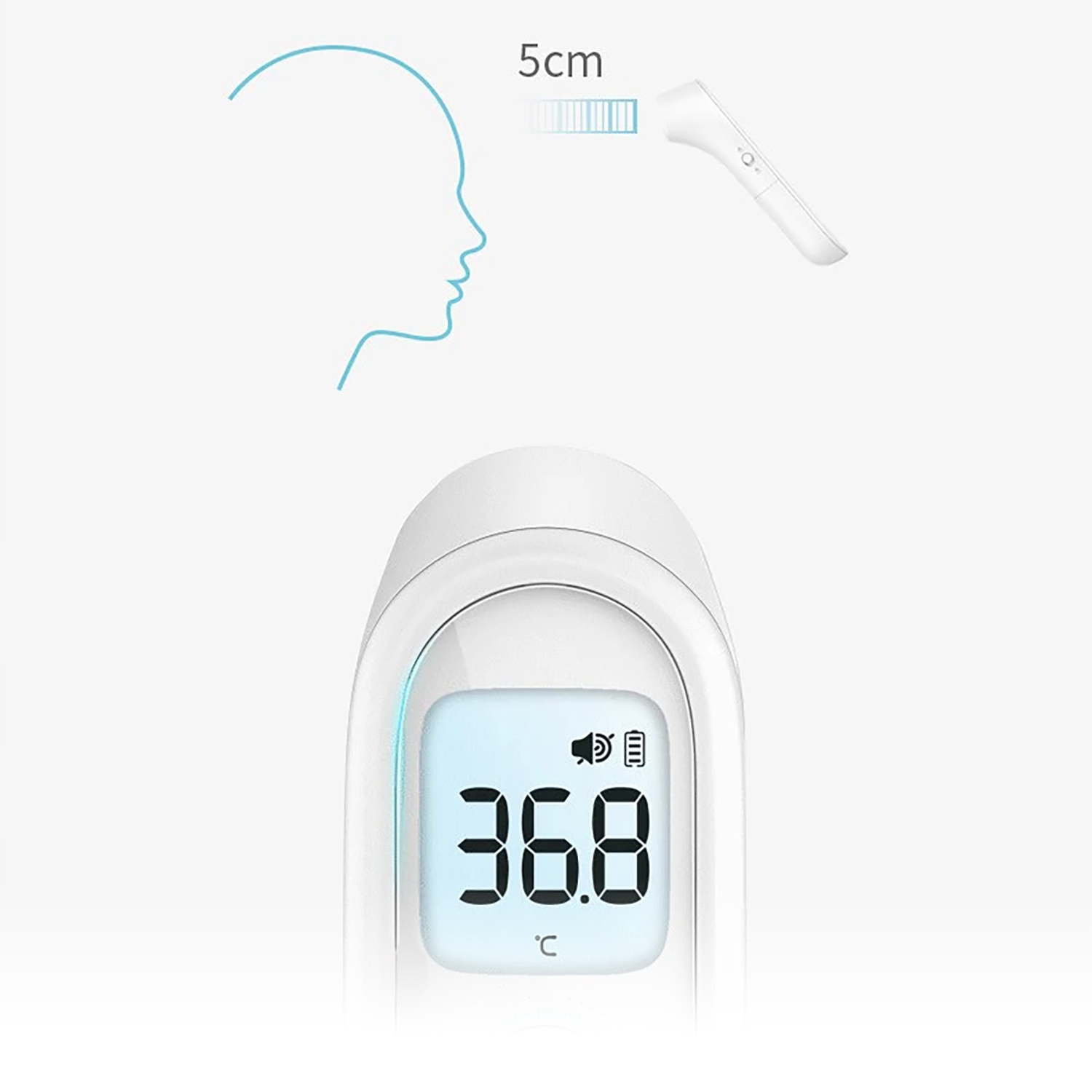 Voorhoofd thermometer - infrarood - Yuwell