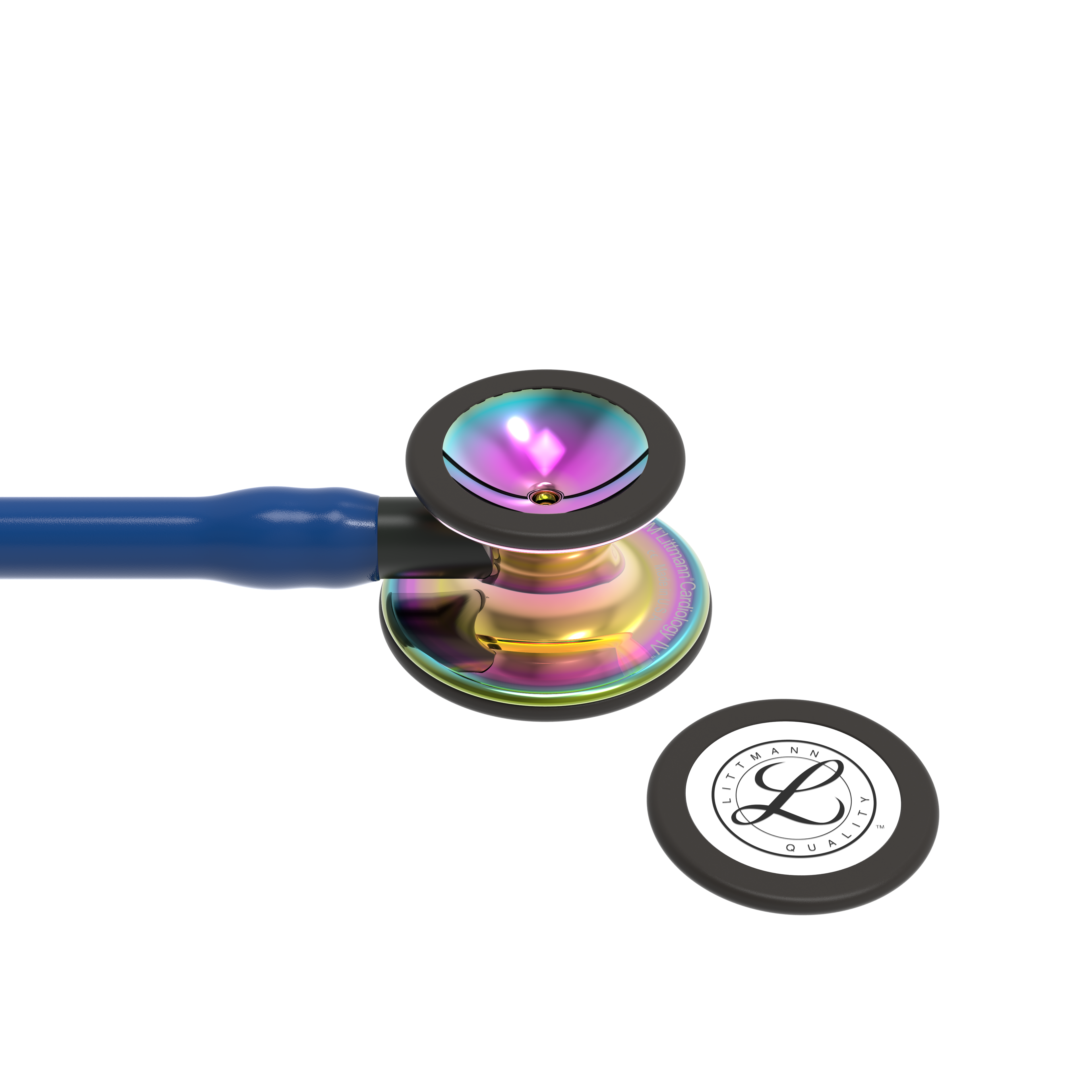 Littmann stethoscoop Cardiology IV SE - navy blue - high polish rainbow chestpiece - black stem