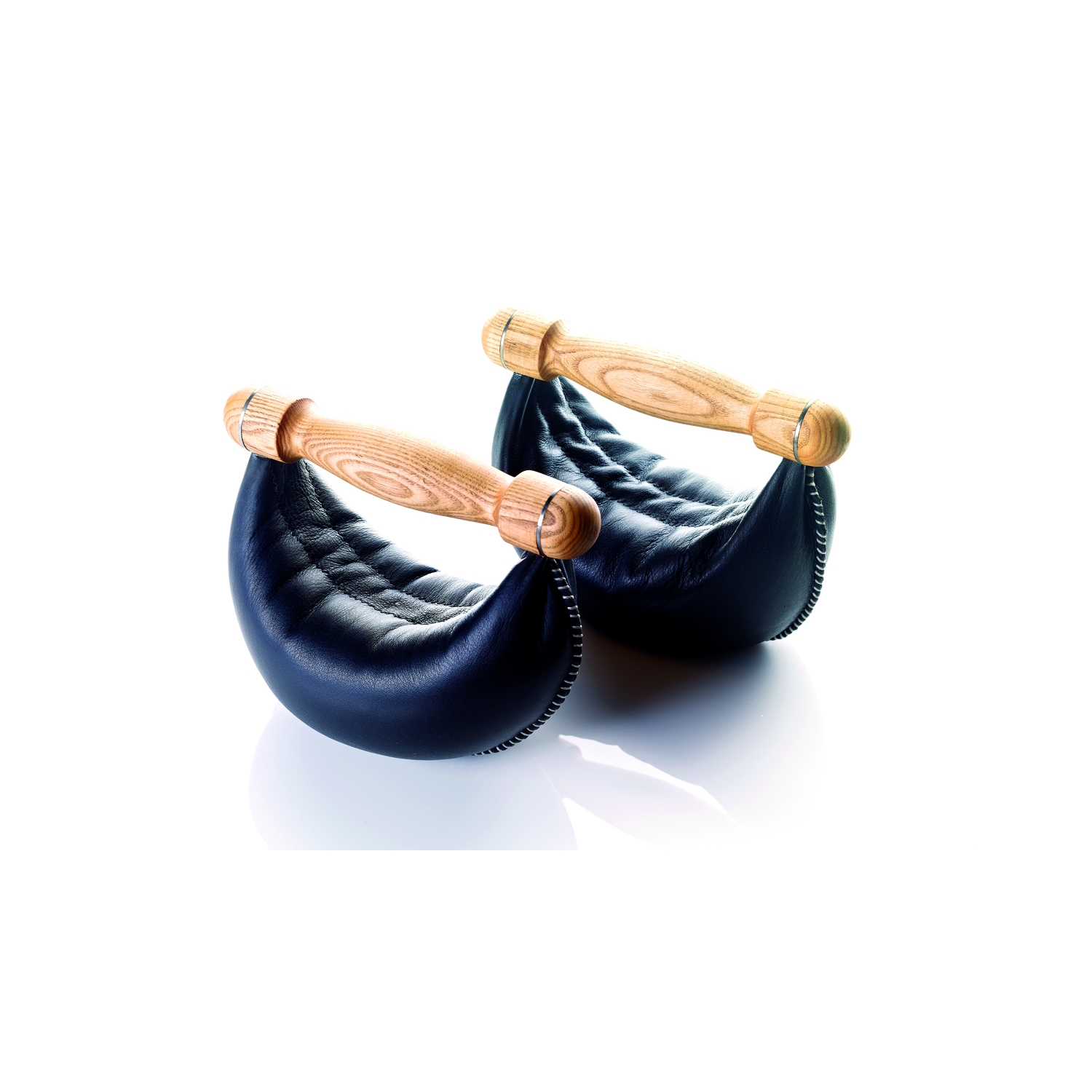 Nohrd Swing Bell set - 4 kg - chêne - cuir foncé