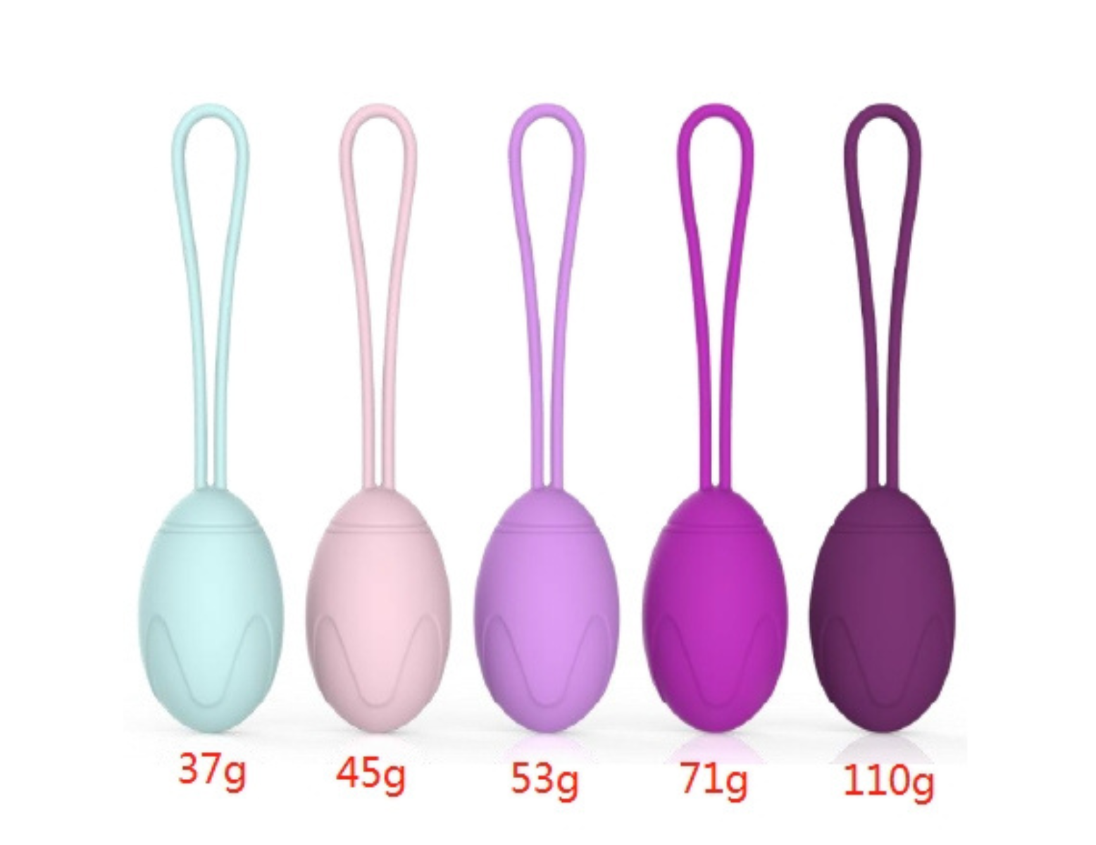 Vaginale kegels bekkenbodemtraining - set (5 st)