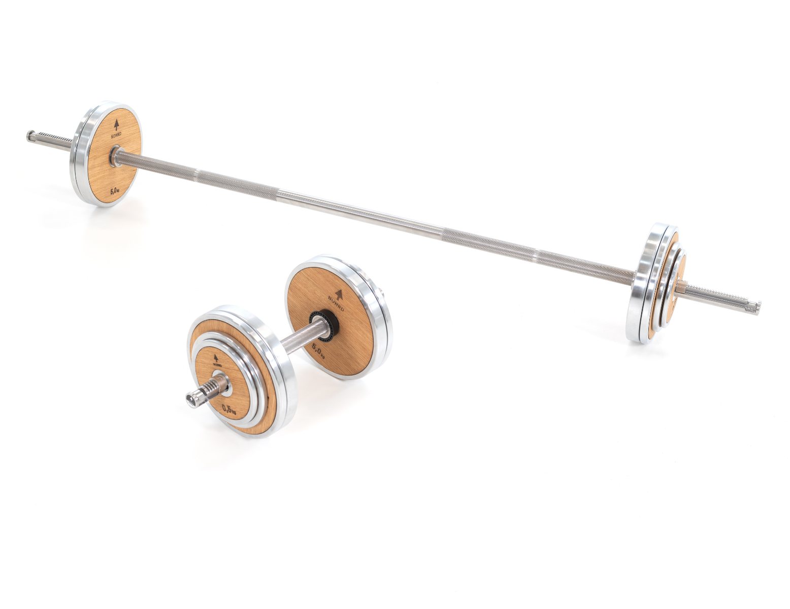 Nohrd barbell - 160 cm - excl. gewichtsschijven