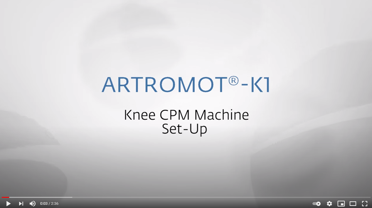 Artromot K1 standaard knie