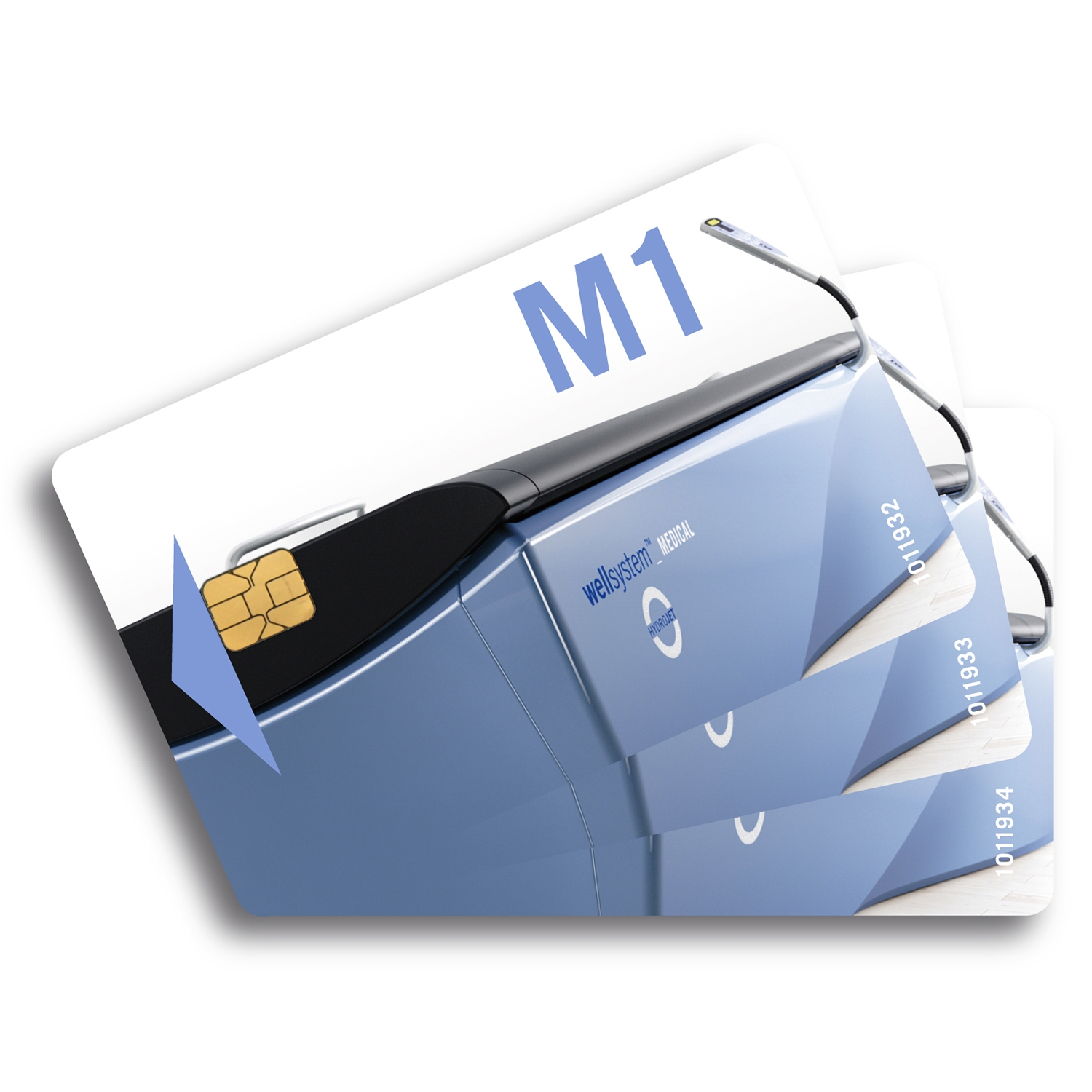 Cartes à puce avec 3 programmes p. Wellsystem Medical, 2 pcs