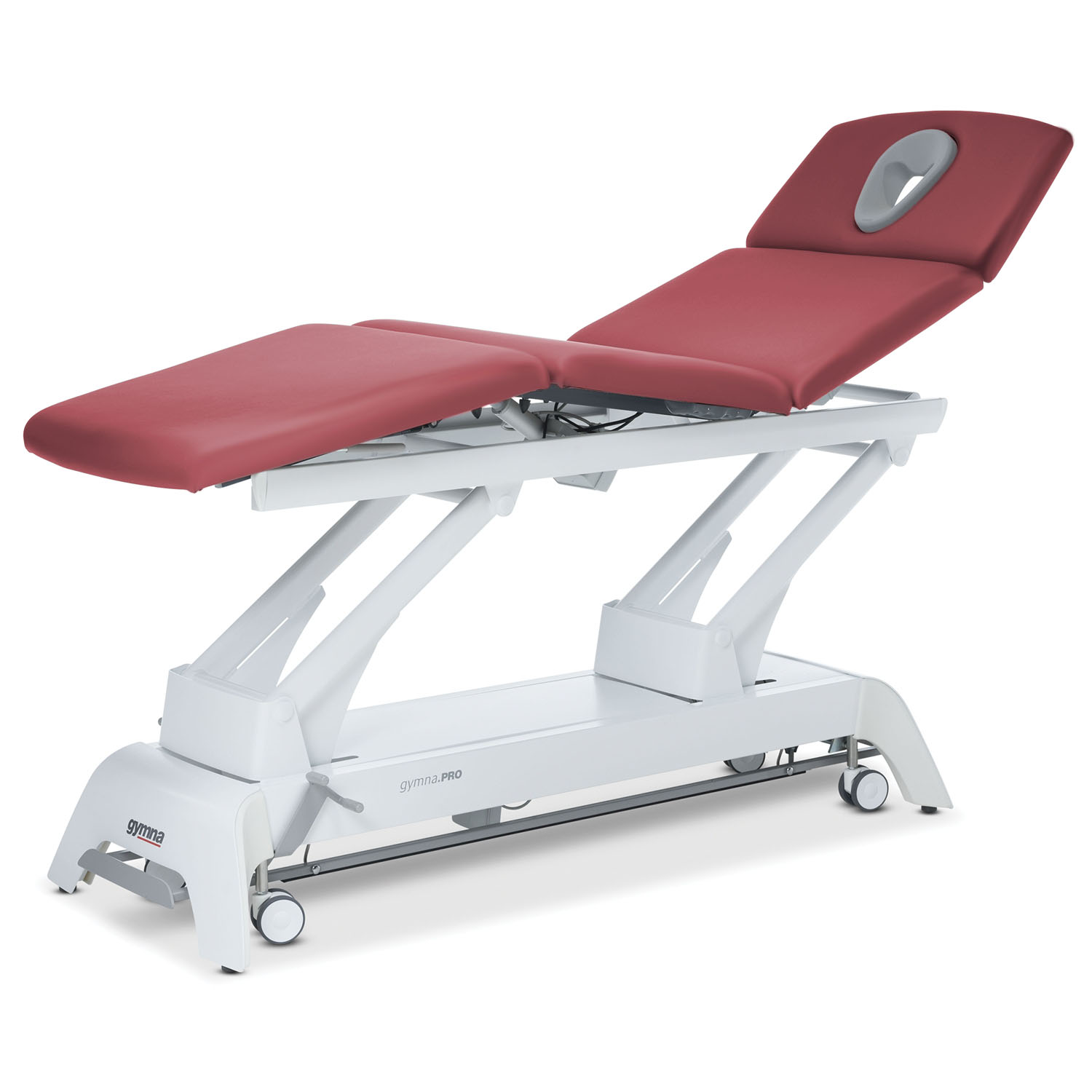 gymna.PRO Q4, linear, wiel, ergomax, LED - Burgundy