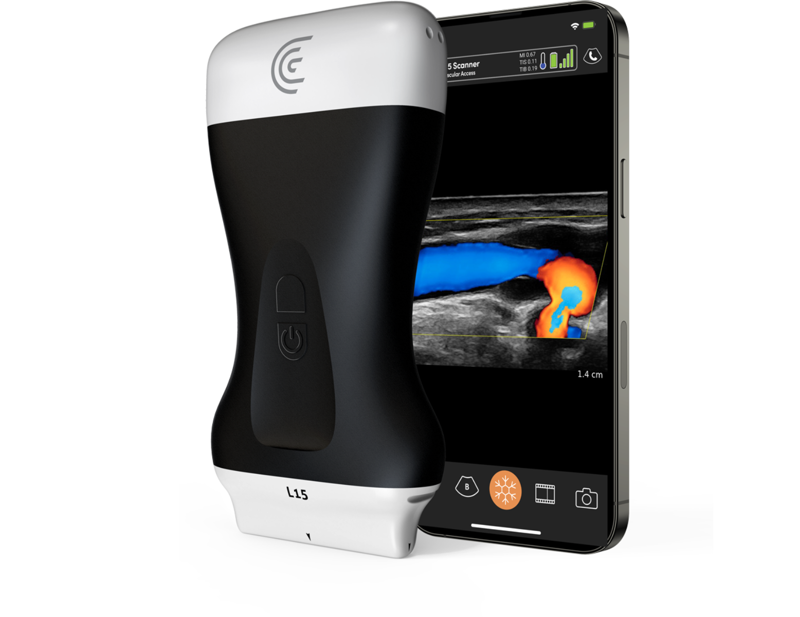 Clarius L15 - handheld echografietoestel - Lineair MSK - incl. 3j licentie