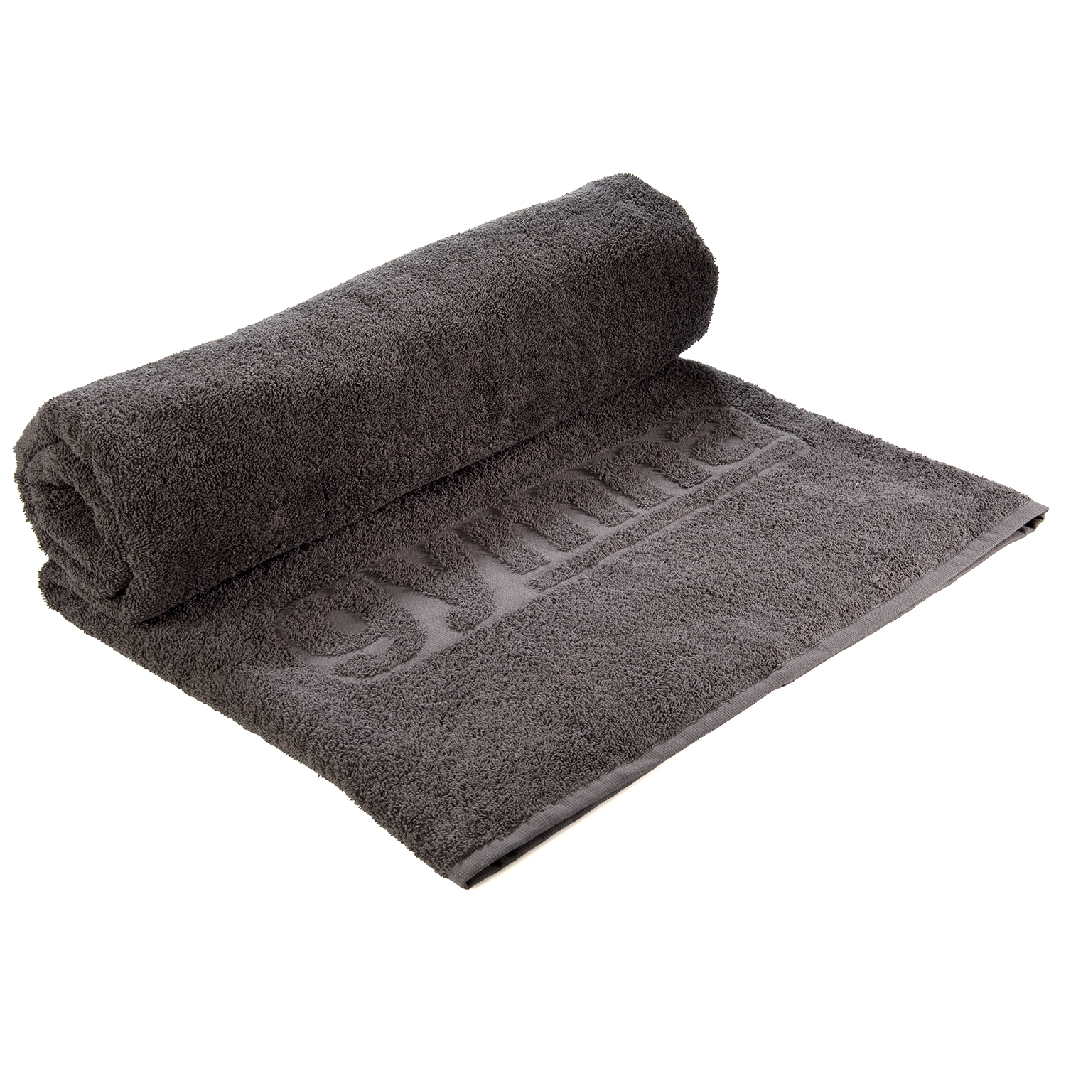 Handdoek - groot - 100 X 210 cm - Donkergrijs