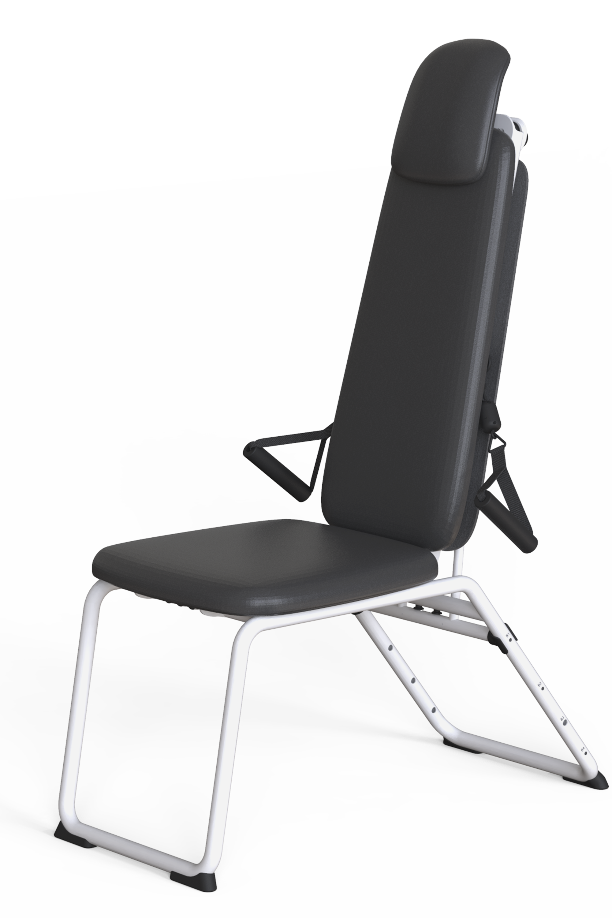 OHUP Gym chair oefenbank met verstelbare weerstand - zwart/wit