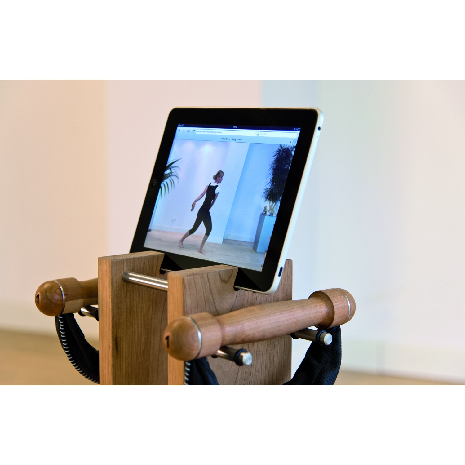 Nohrd Swing Bell set - 4 kg - chêne - cuir foncé