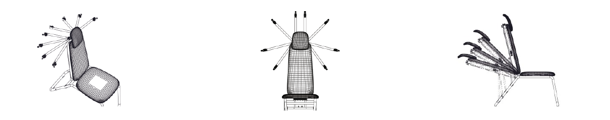 OHUP Gym chair oefenbank met verstelbare weerstand - zwart/wit