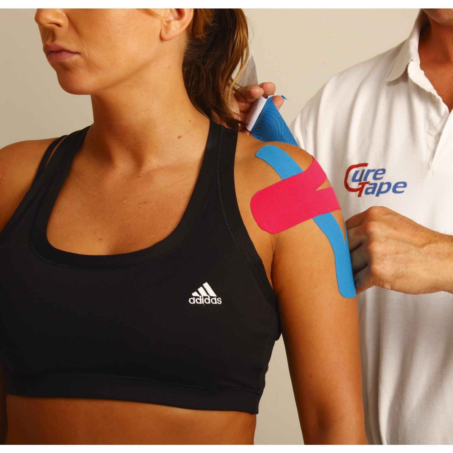 CureTape Sports kinesiotape - 5 cm x 5 m - beige