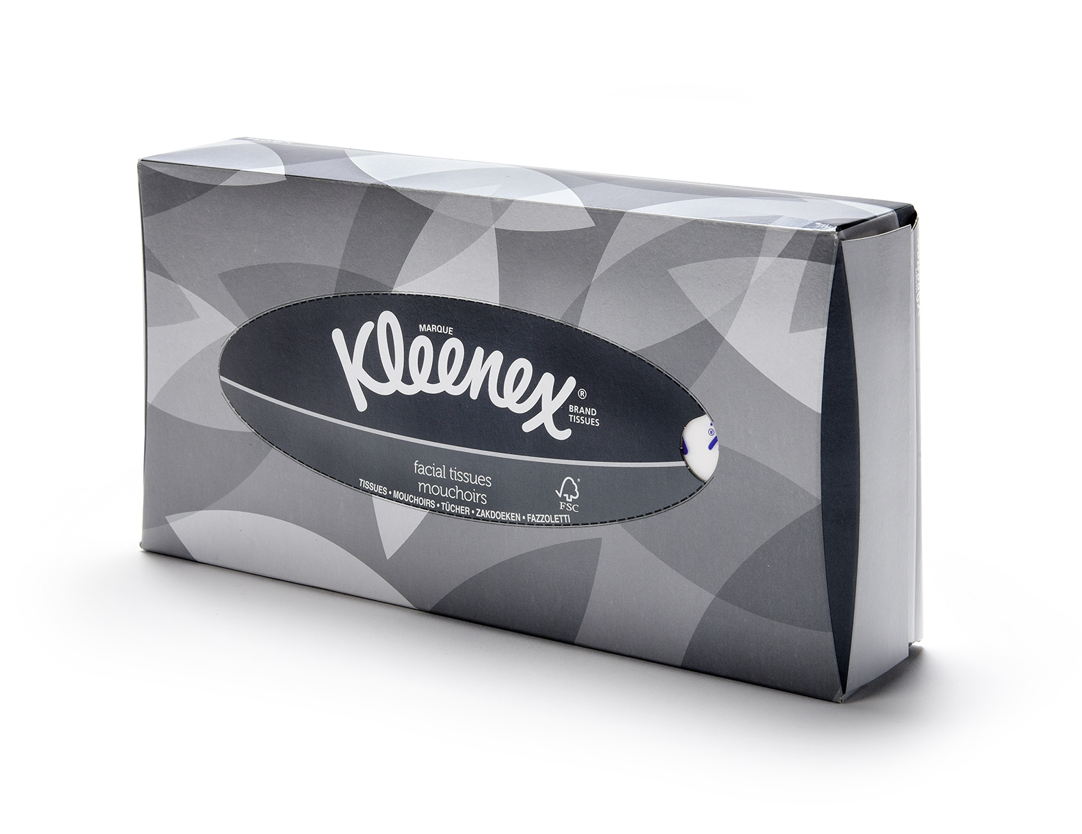 Kleenex zakdoekjes in verdeeldoos - 2 laags - 21,5 x 18,5 cm (100 st)