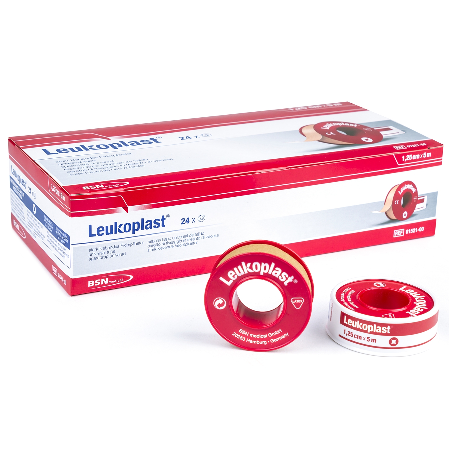 Leukoplast met deksel rol - 5 m