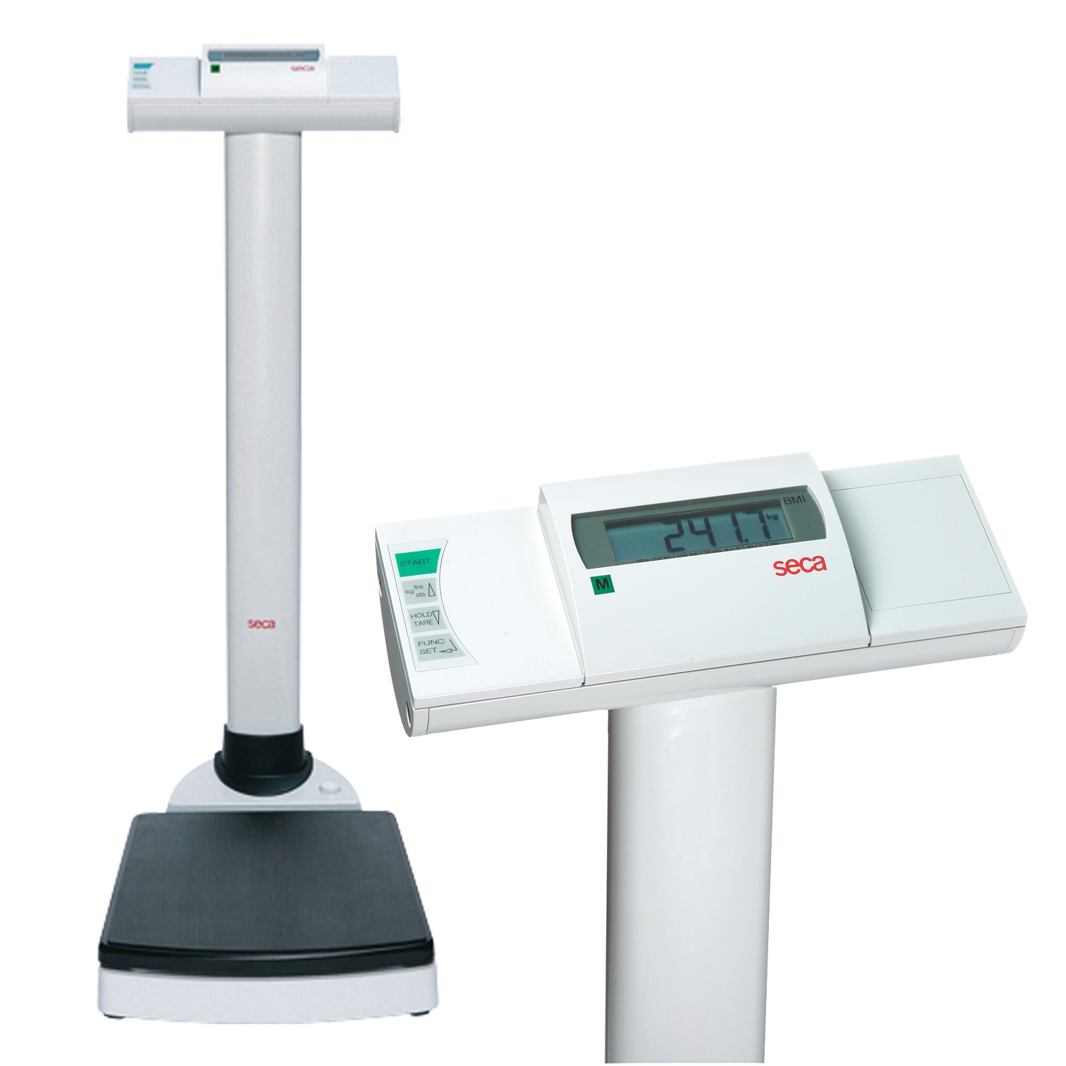 Seca 704 Balance à colonne numérique sans fil avec fonction BMI - calibré