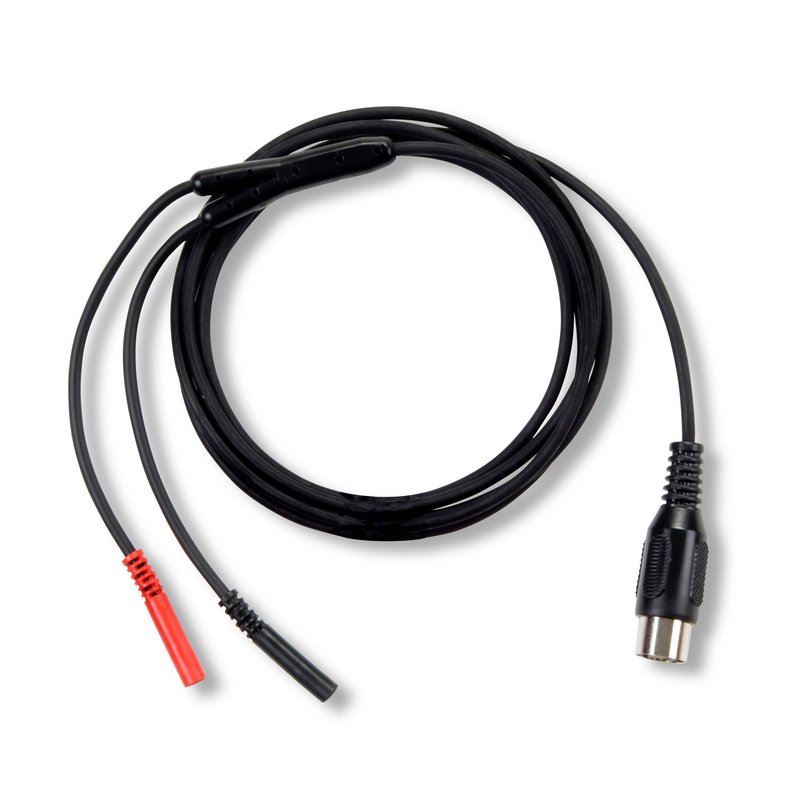 Elektrodekabel afgeschermd EMG/elektro - 2-aderig - plug 2 mm