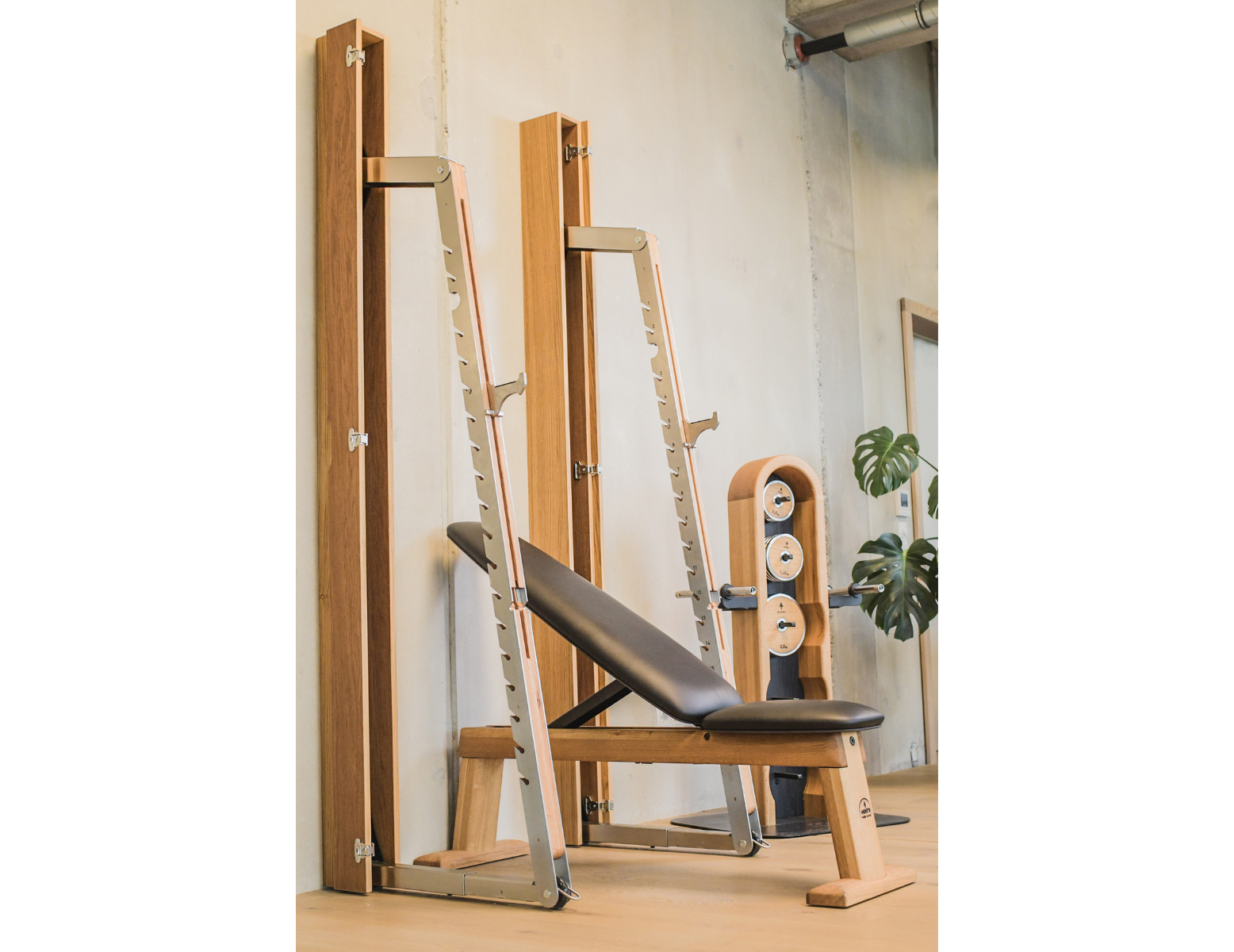 Nohrd Weightplates tower - set complèt - chêne