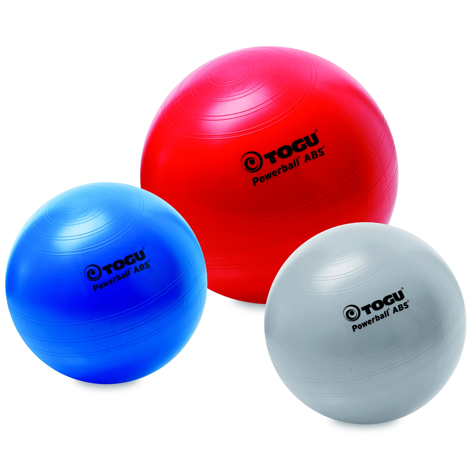 Togu Powerball ABS - zitbal - 75 cm - rood