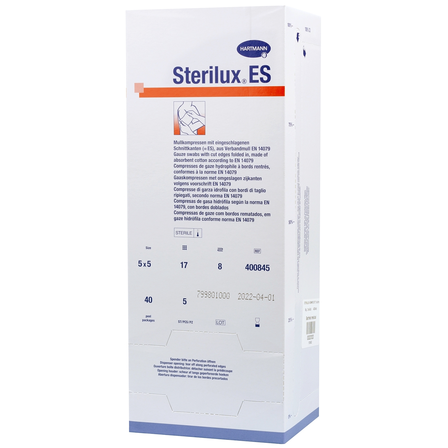 Compresse stérile Sterilux ES - 8 couches