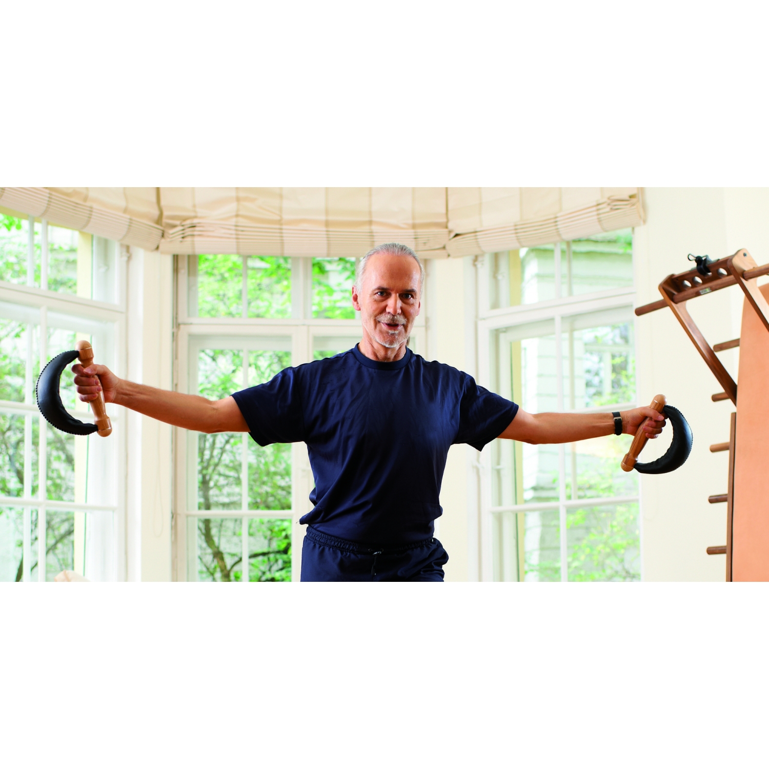 Nohrd Swing Bell set - 4 kg - chêne - cuir foncé
