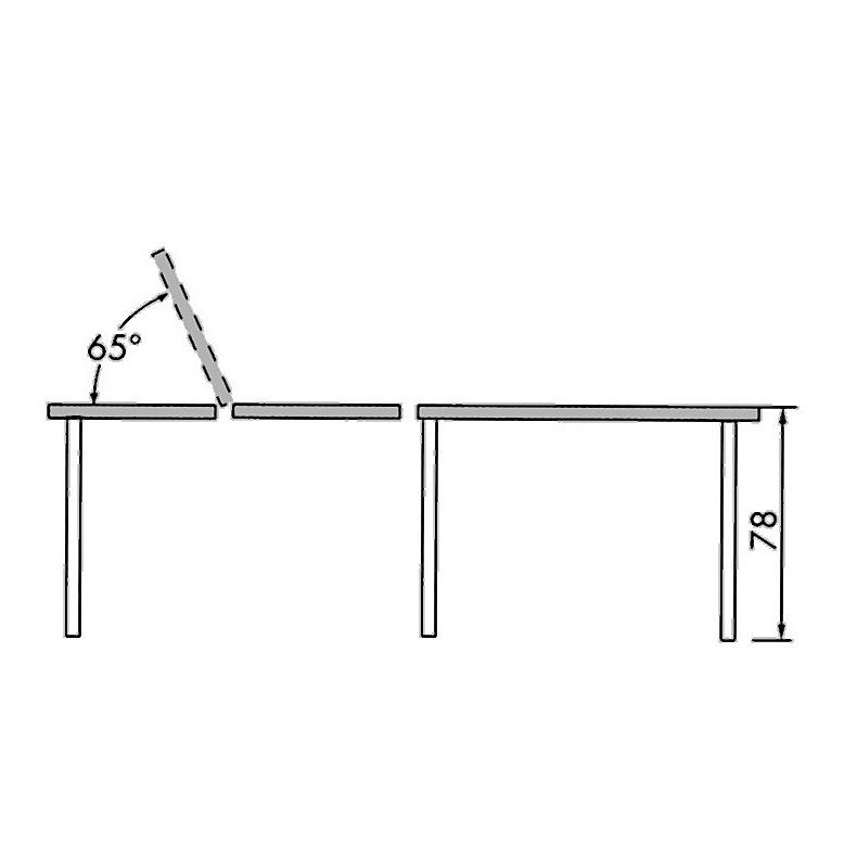 Behandeltafel draagbaar - Zwart