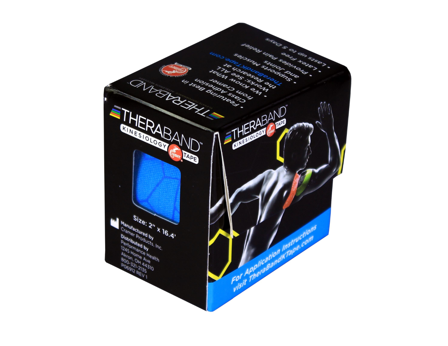 Thera-Band Kinesiotape - 5 cm x 5 m - zwart/grijs print