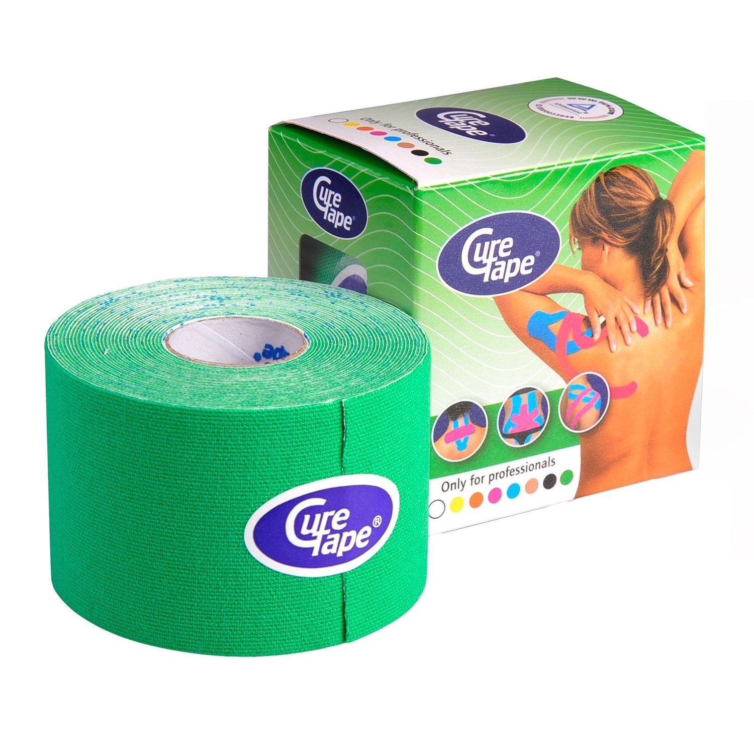 CureTape Classic kinesiotape - 5 cm x 5 m - groen | Grasgroen 575907