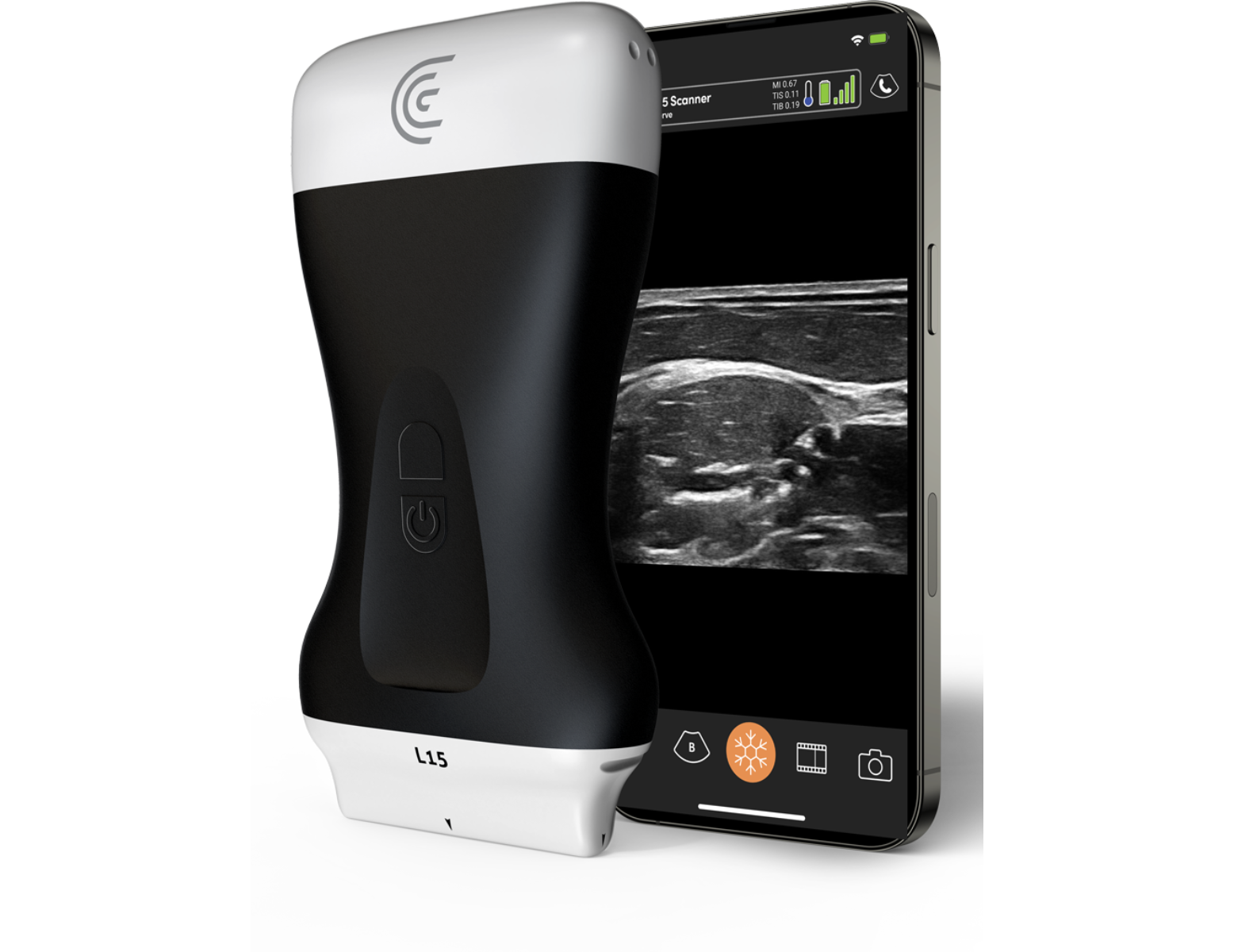 Clarius L15 - handheld echografietoestel - Lineair MSK - incl. 3j licentie