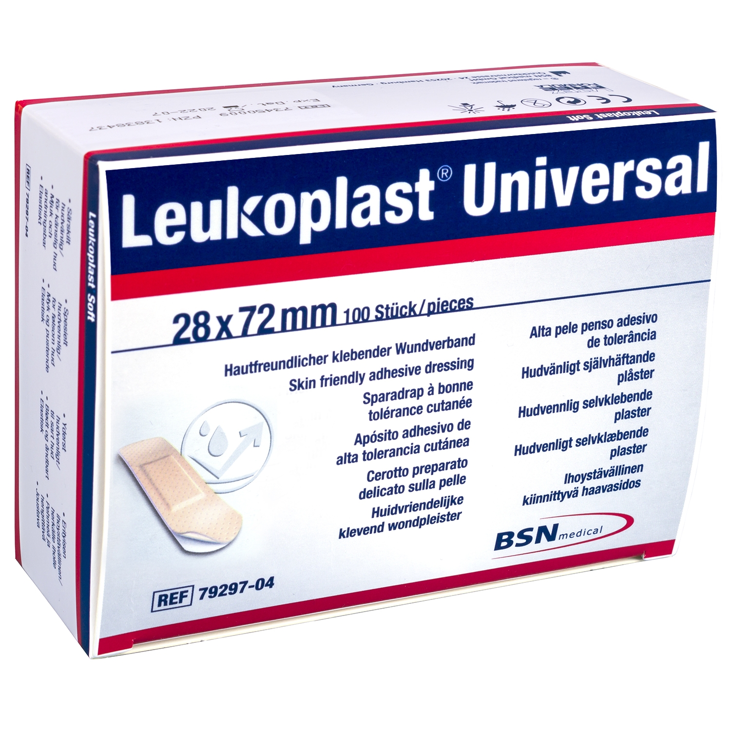 Leukoplast universal - 28 x 72 mm (100 pcs)