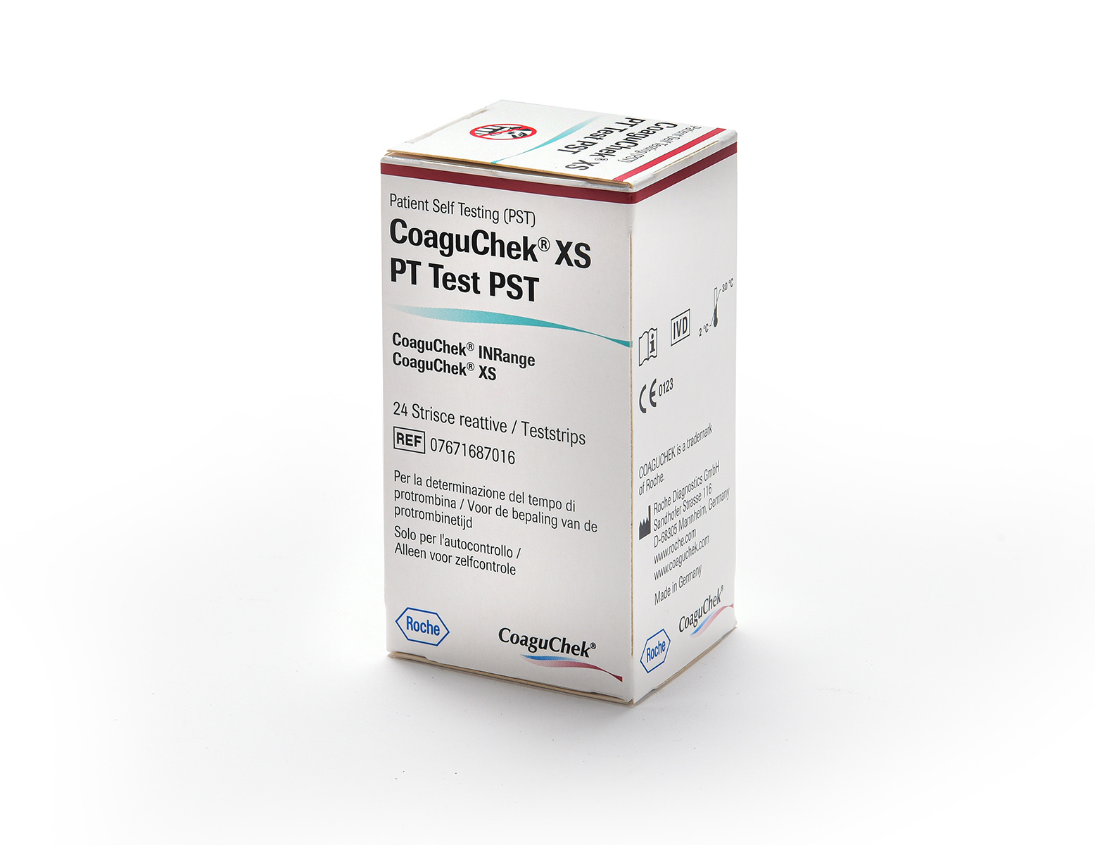Coaguchek XS bandelettes tests (24 pcs)