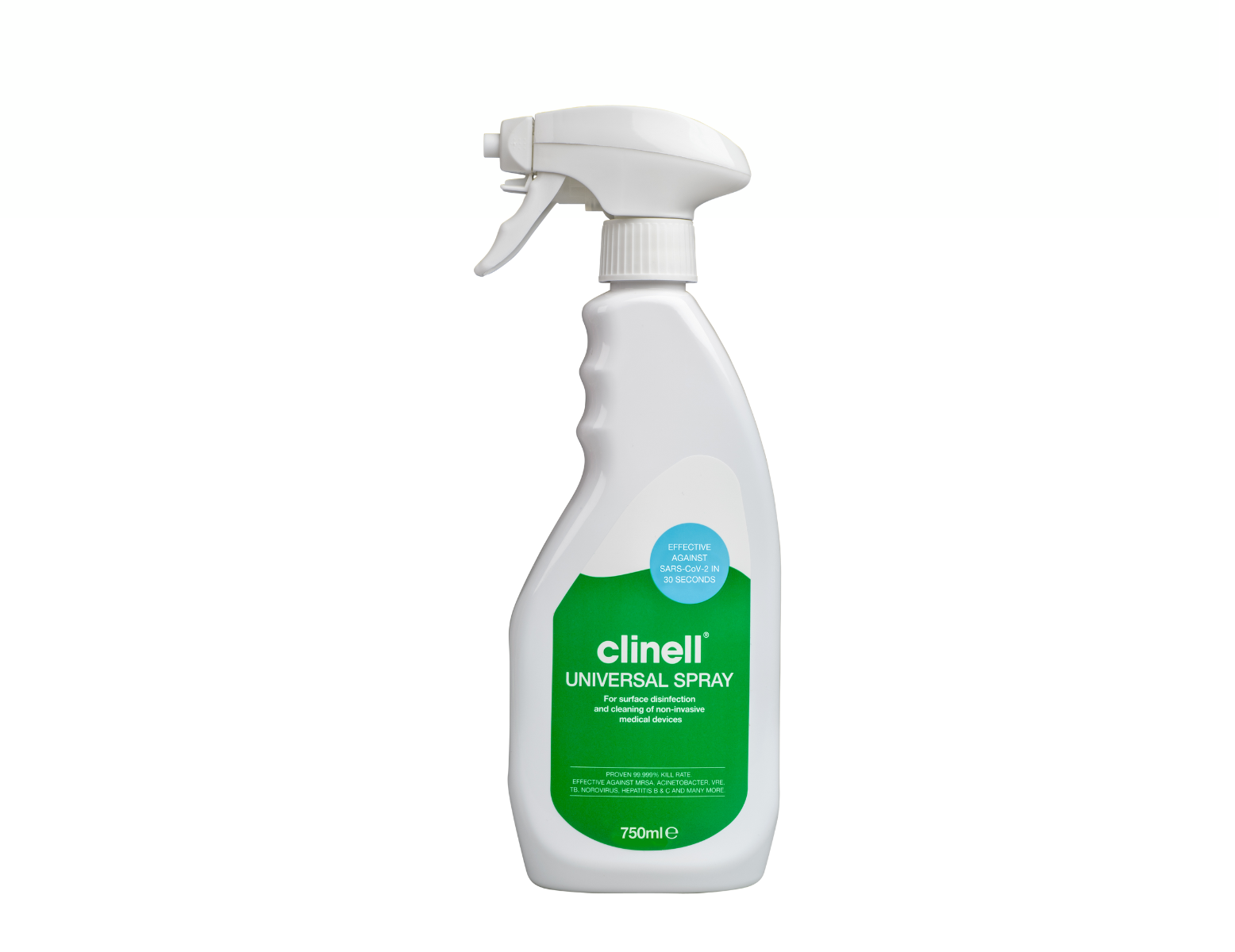 Clinell schuimspray desinfectie medische oppervlakken - alcoholvrij - 750 ml