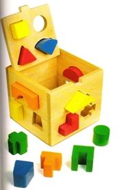 Vormenkubus geometrische vormen -- 1080