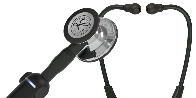 Littmann stethoscoop CORE Digital - black - mirror chestpiece