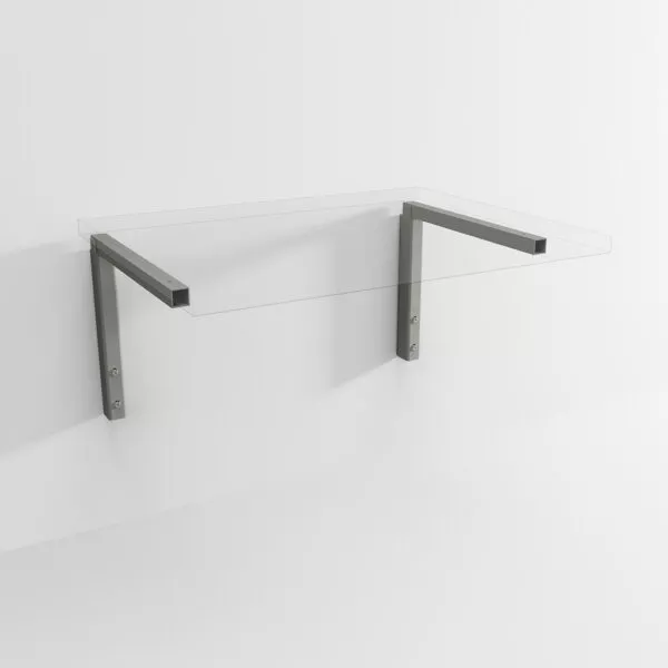 Muurhaken voor keukenwerkbladen - traploos verstelbaar tot 25 cm - per stuk -- 30-80006