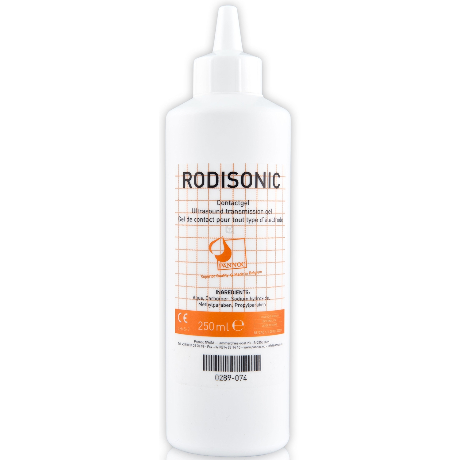 Rodisonic contact gel