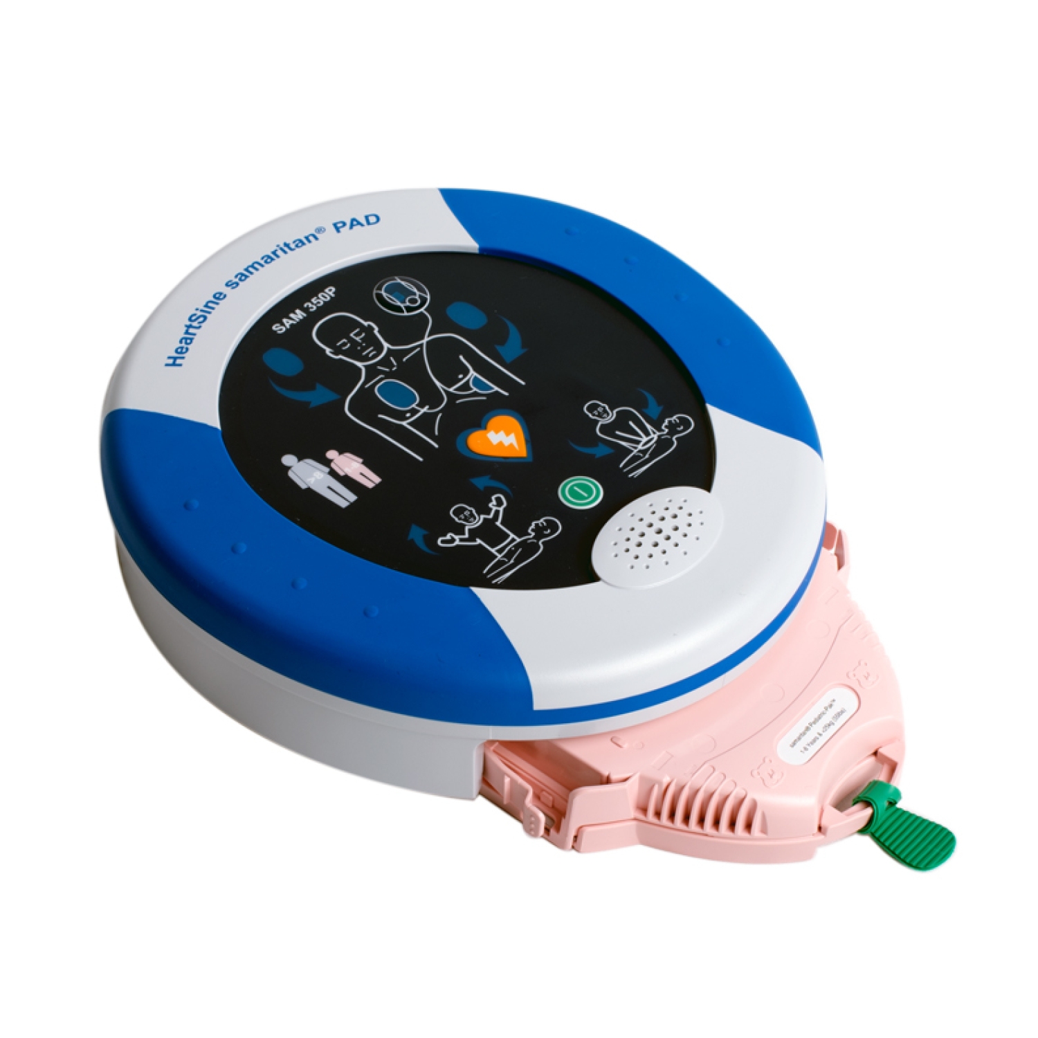 AED batterij + elektrodes v. Heartsine 350P/500P - kinderen